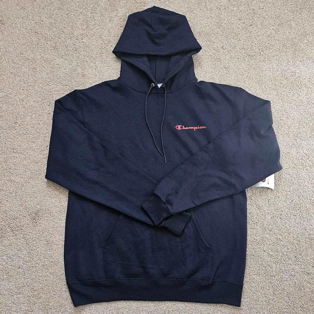 Champion Navy Hoodie NEW MEDIUM